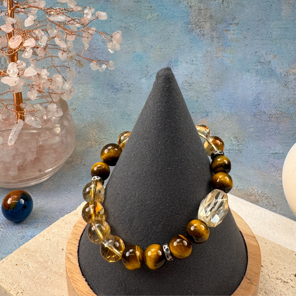 Citrine Tiger Eye Confidence Wealth Bracelet