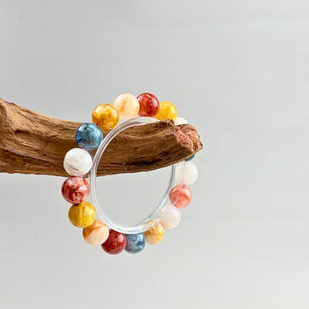 Multicolor Agate Protection Balance Bracelet