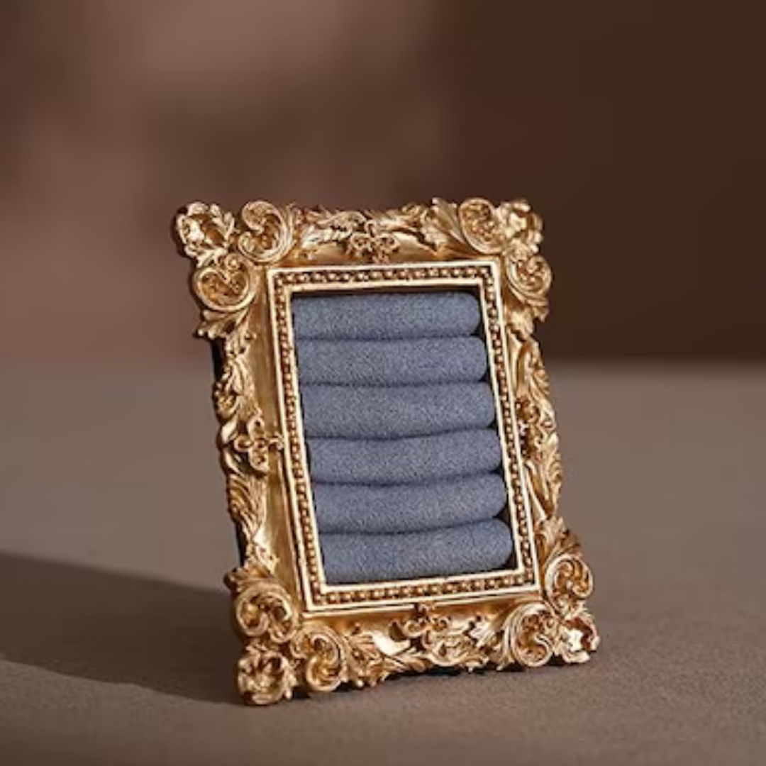 Vintage Velvet Jewelry Storage Display Tray Organizer