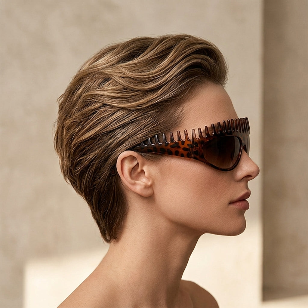 Trendy Headband Sunglasses Y2K Comb Frame Sun Glasses for Women & Men - UV Protection