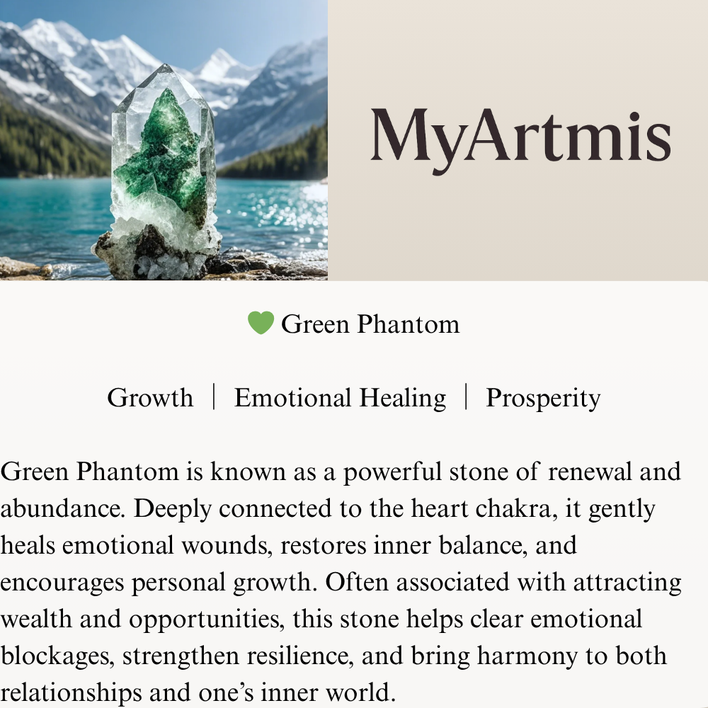 Green Phantom Quartz Sandalwood Balance Bracelet