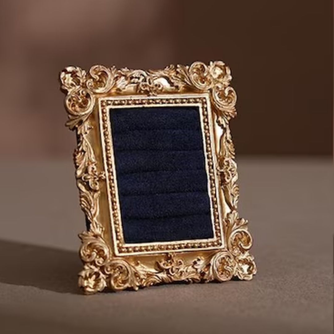 Vintage Velvet Jewelry Storage Display Tray Organizer
