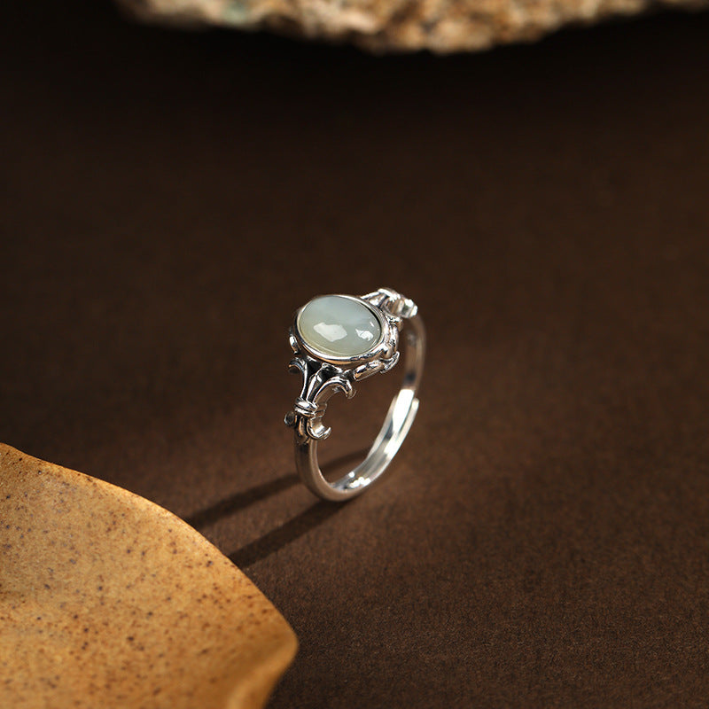 Hetian Jade Pietersite Harmony Protection Ring