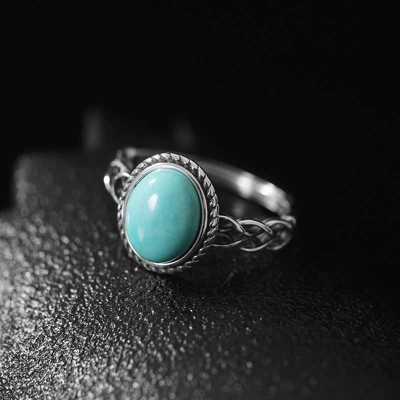 Turquoise Lapis Lazuli Jade Silver Harmony Ring