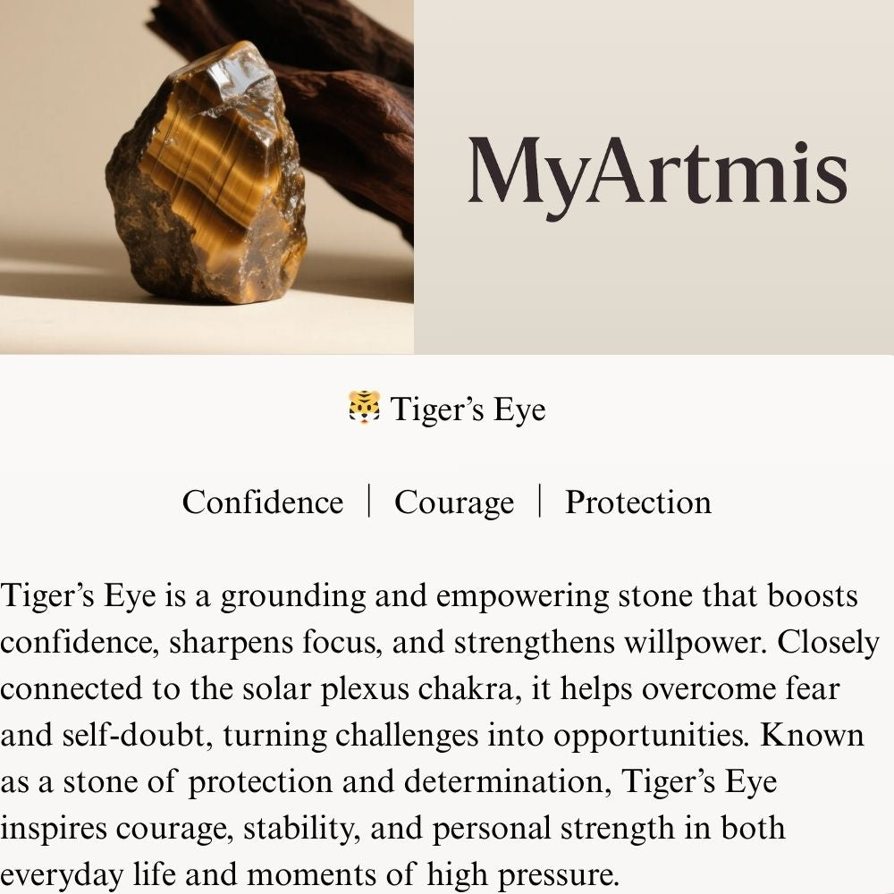 Citrine Tiger Eye Smoky Quartz Abundance Ring