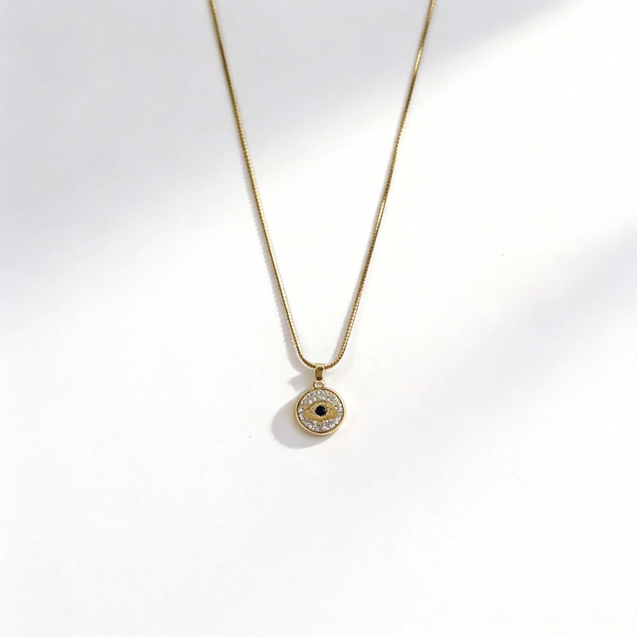 Evil Eye Gold Protection Harmony Necklace