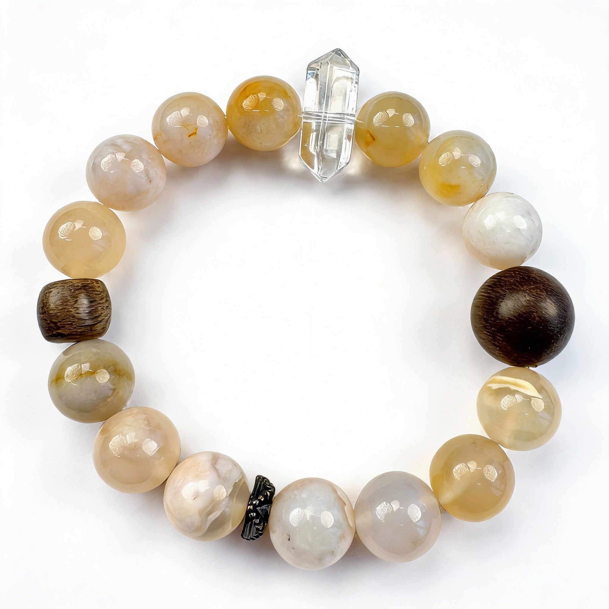 Citrine Clear Quartz Abundance Bracelet