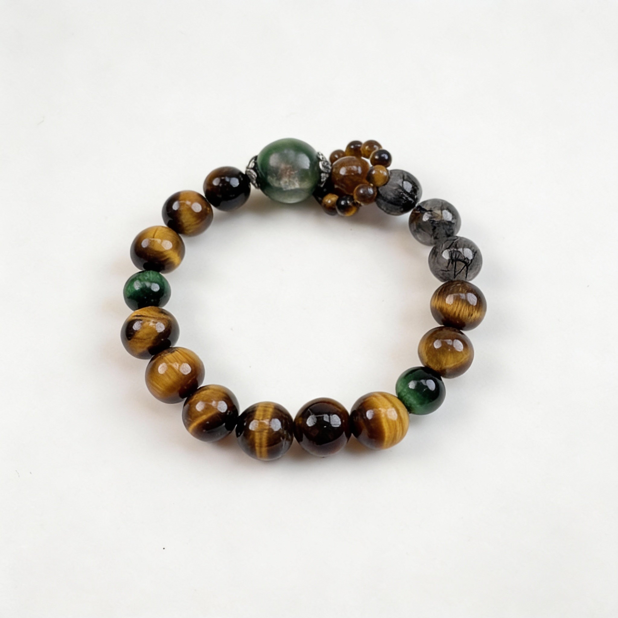 Tiger’s Eye Green Lepidolite Courage Bracelet