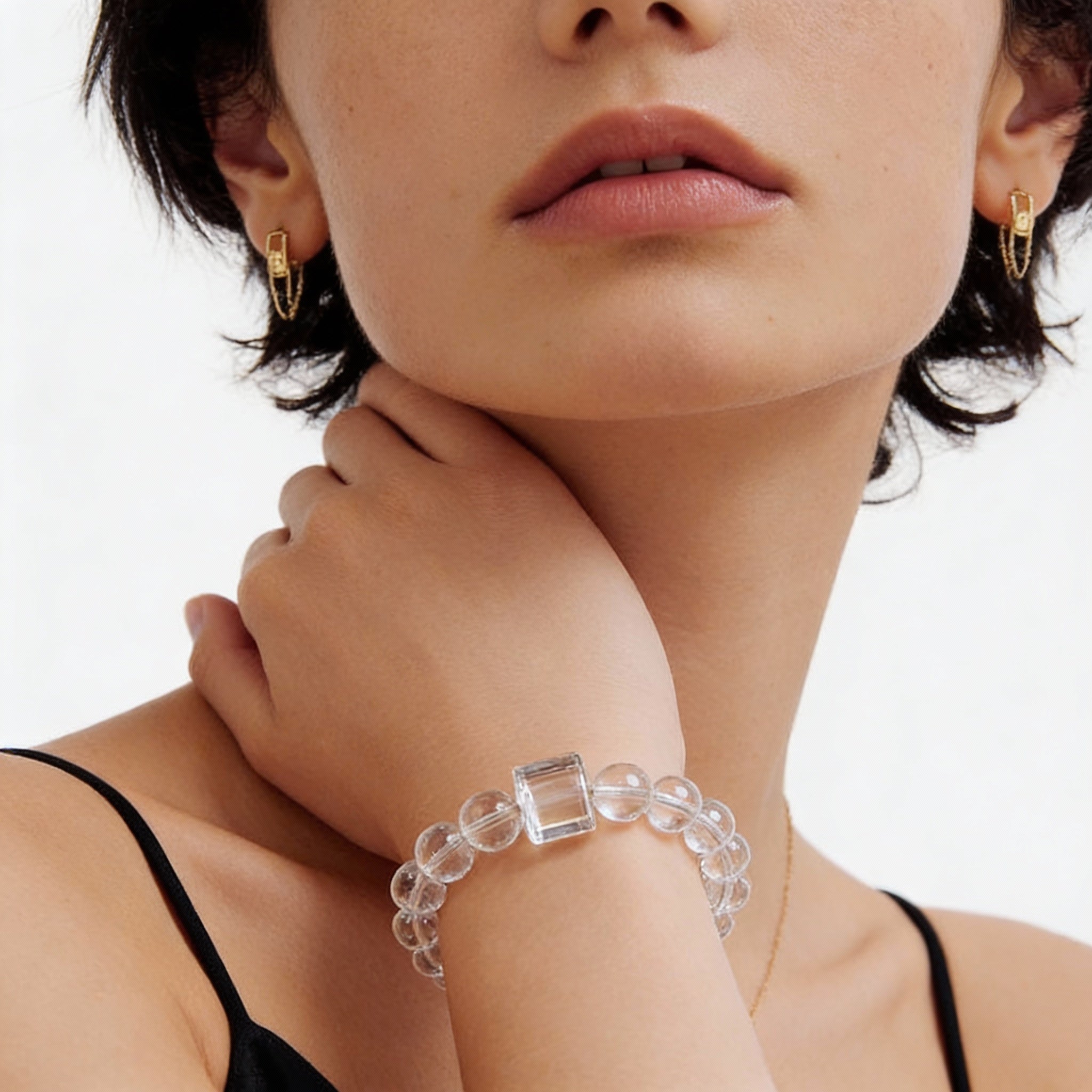 Clear Quartz Silver Clarity Harmony Bracelet