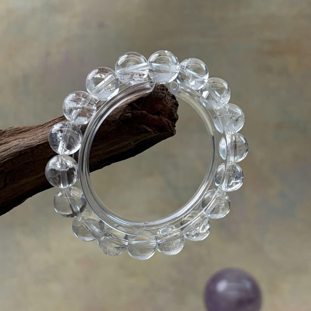 Ice-Crack Clear Quartz Clarity Bracelet