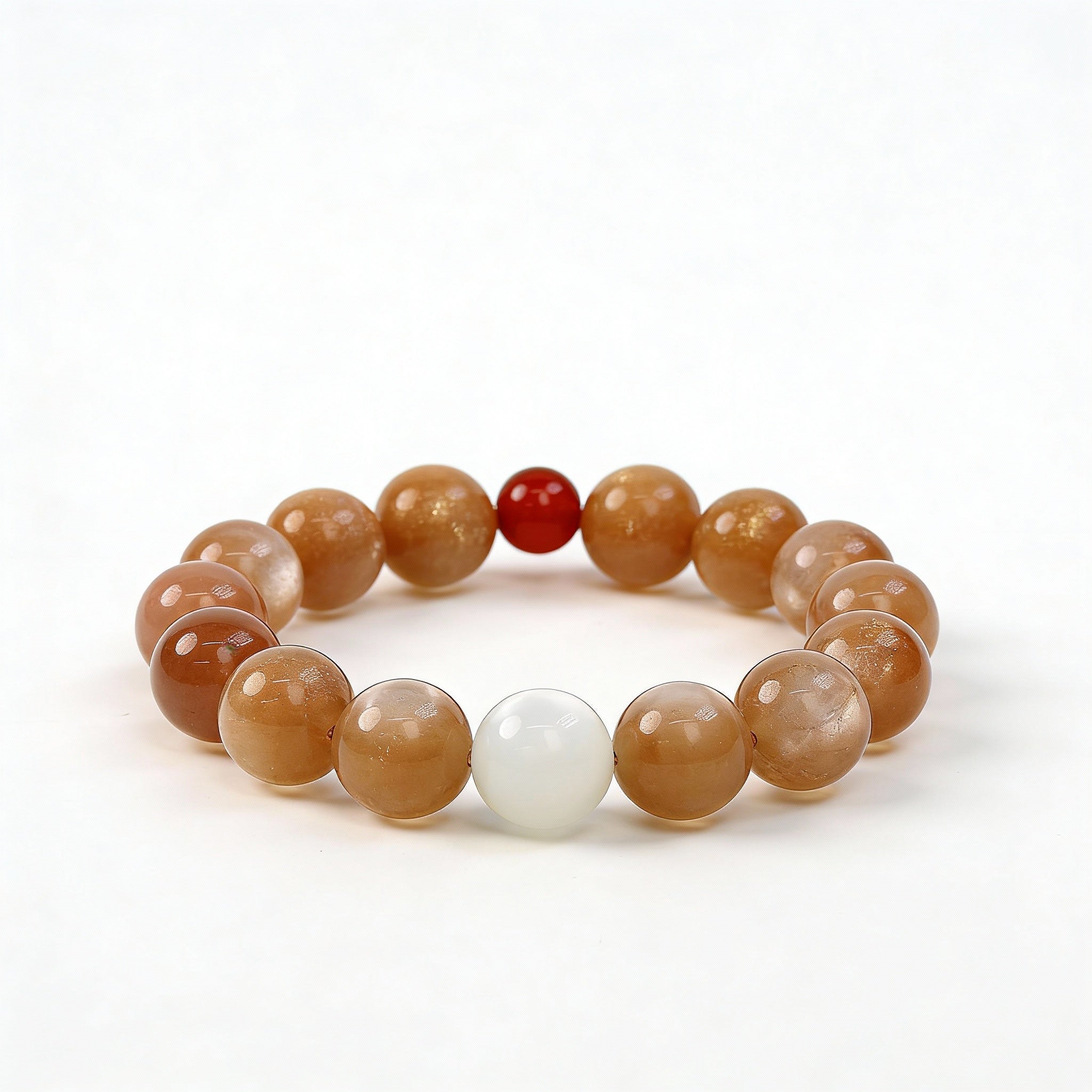 Sunstone Moonstone Carnelian Harmony Bracelet
