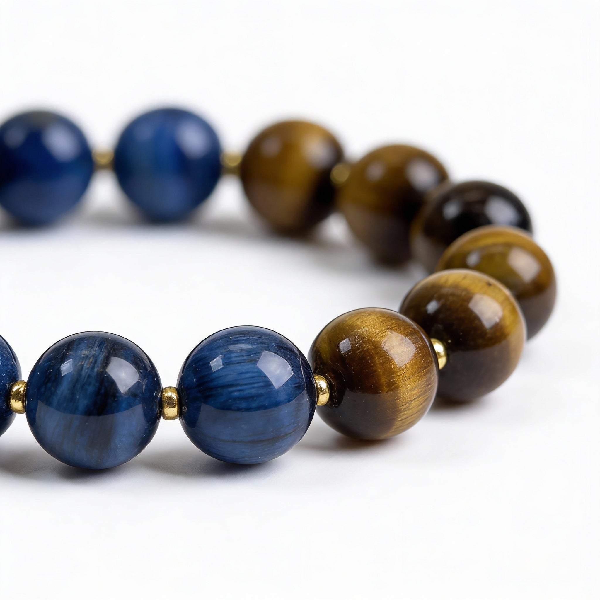 Tiger’s Eye Kyanite Courage Focus Bracelet