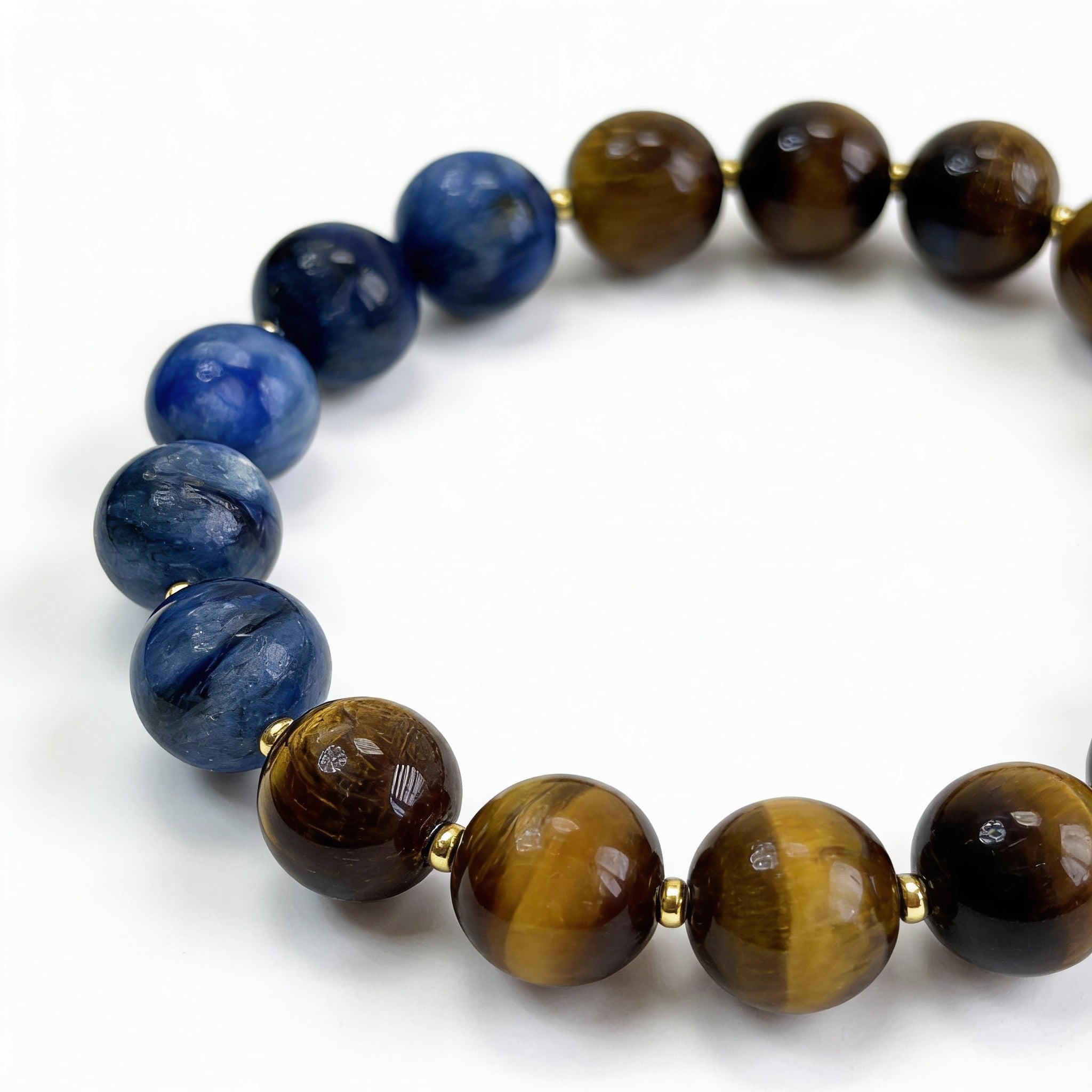 Tiger’s Eye Kyanite Courage Focus Bracelet