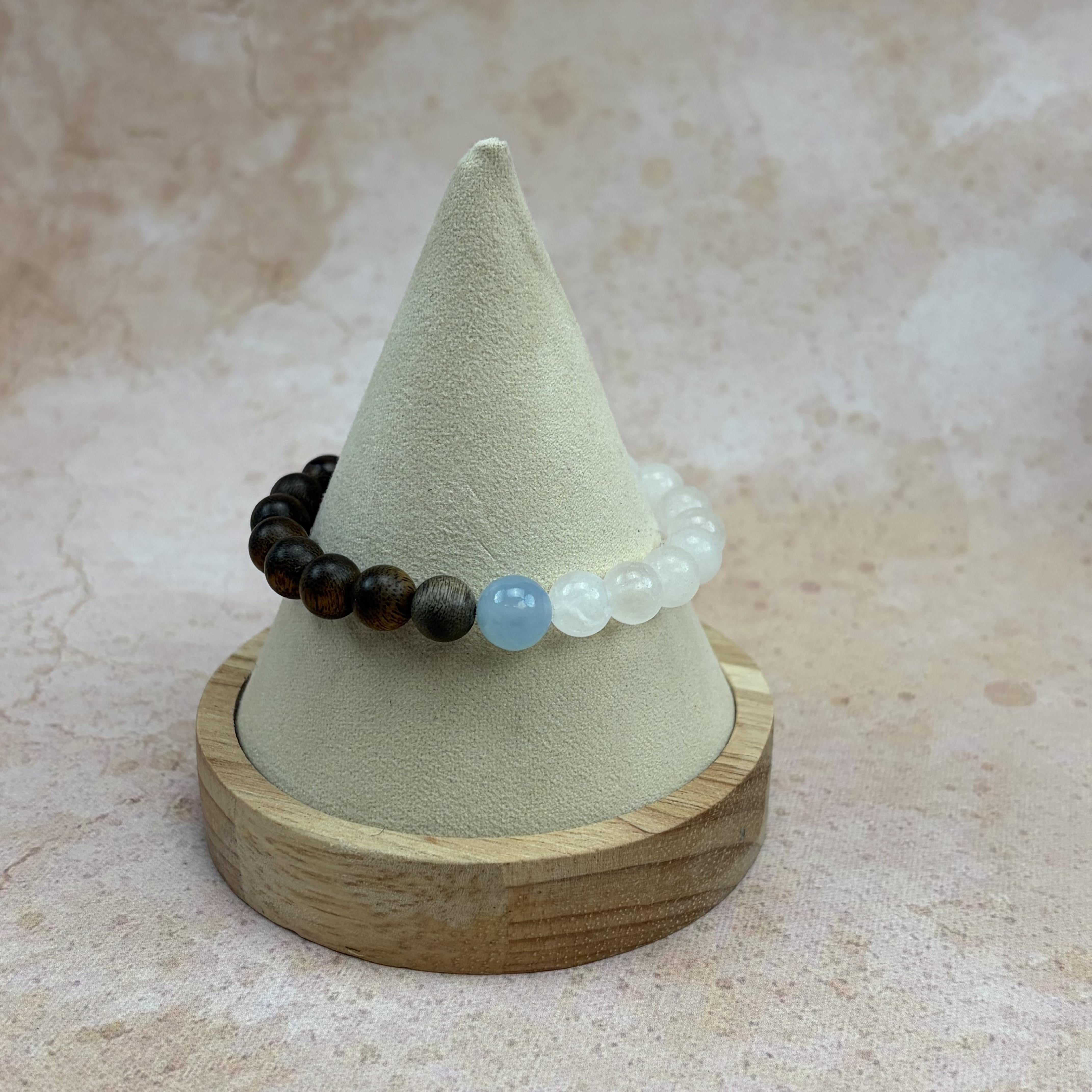 Moonstone Aquamarine Serenity Bracelet