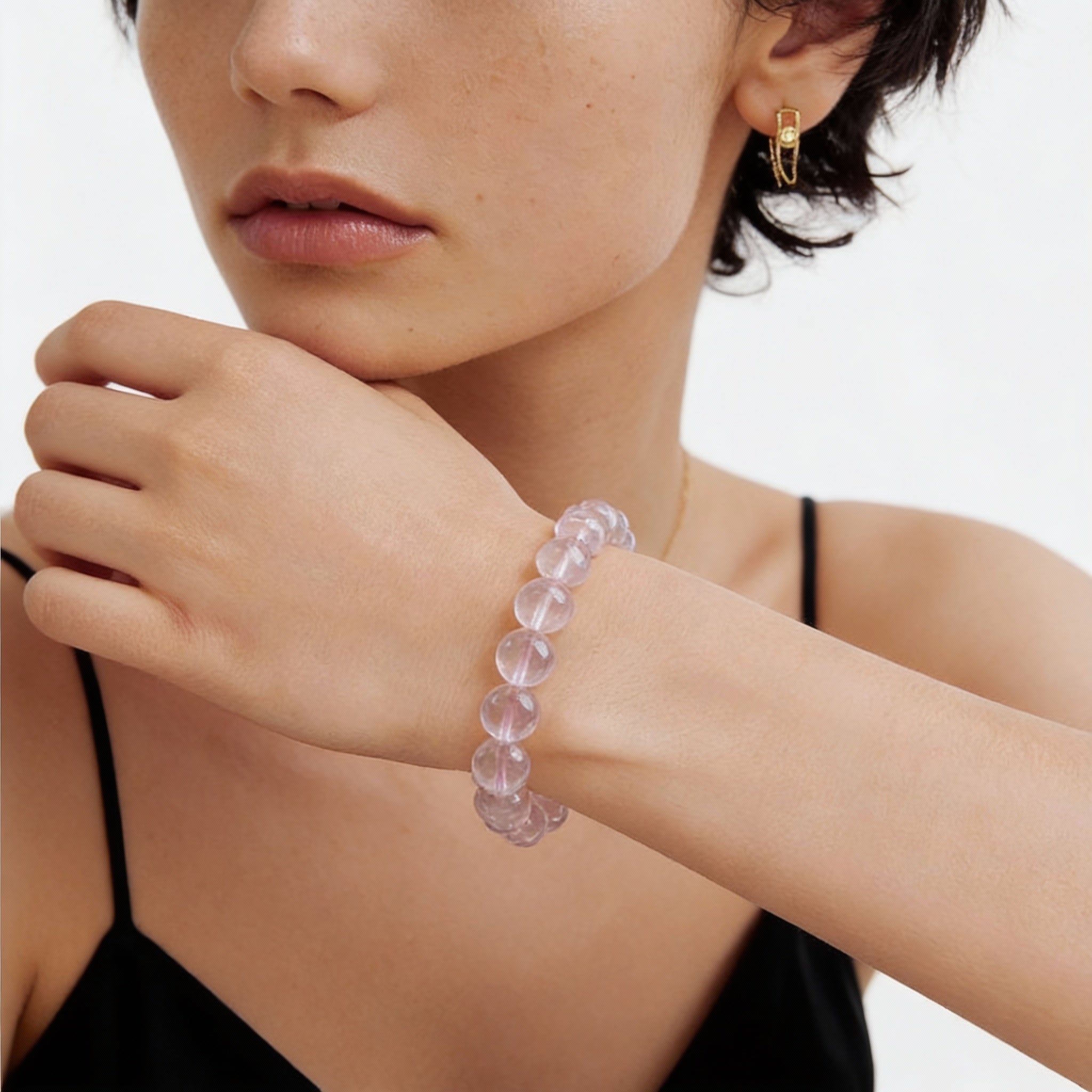 Rose Quartz Serenity Healing Crystal Bracelet