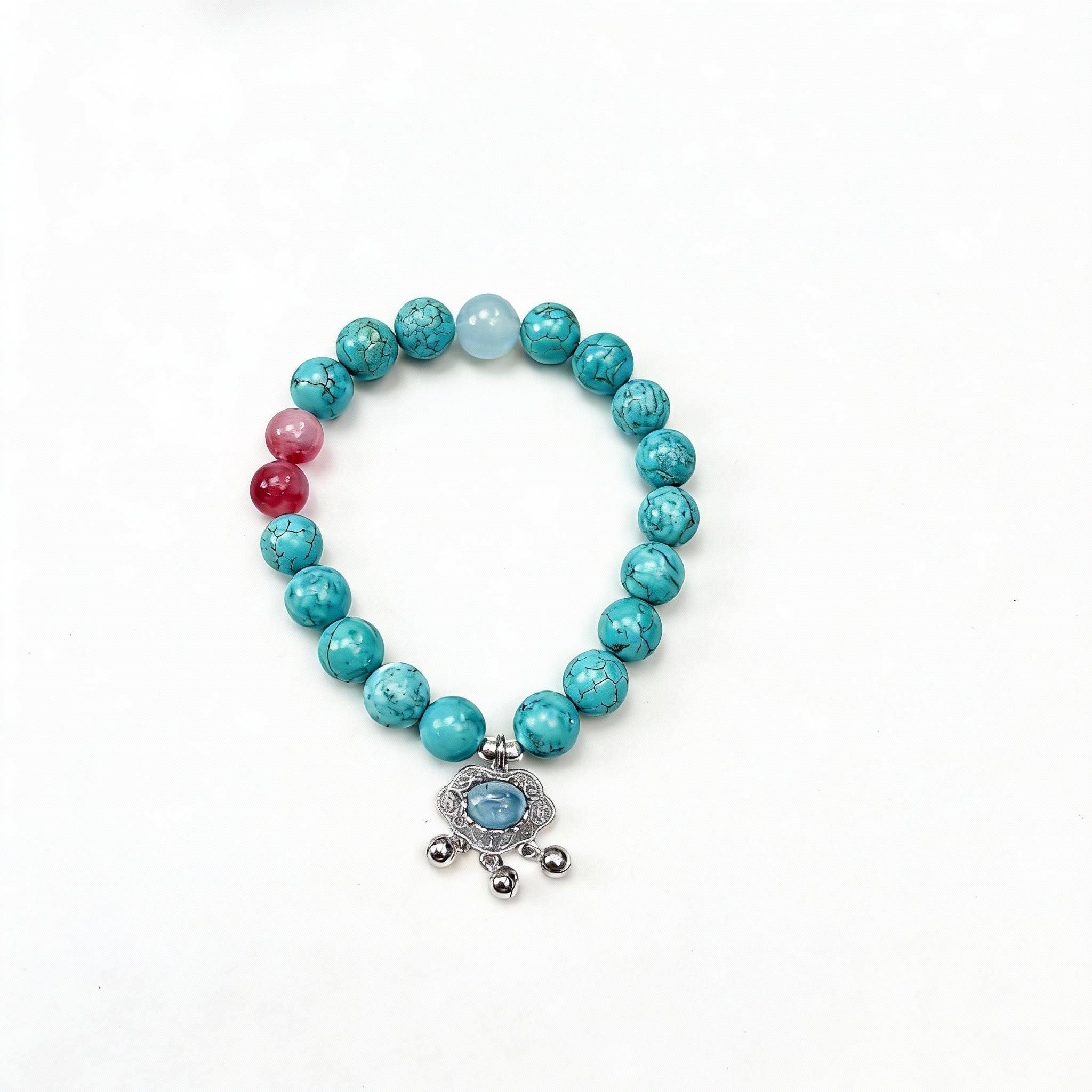 Turquoise Aquamarine Luck Communication Bracelet