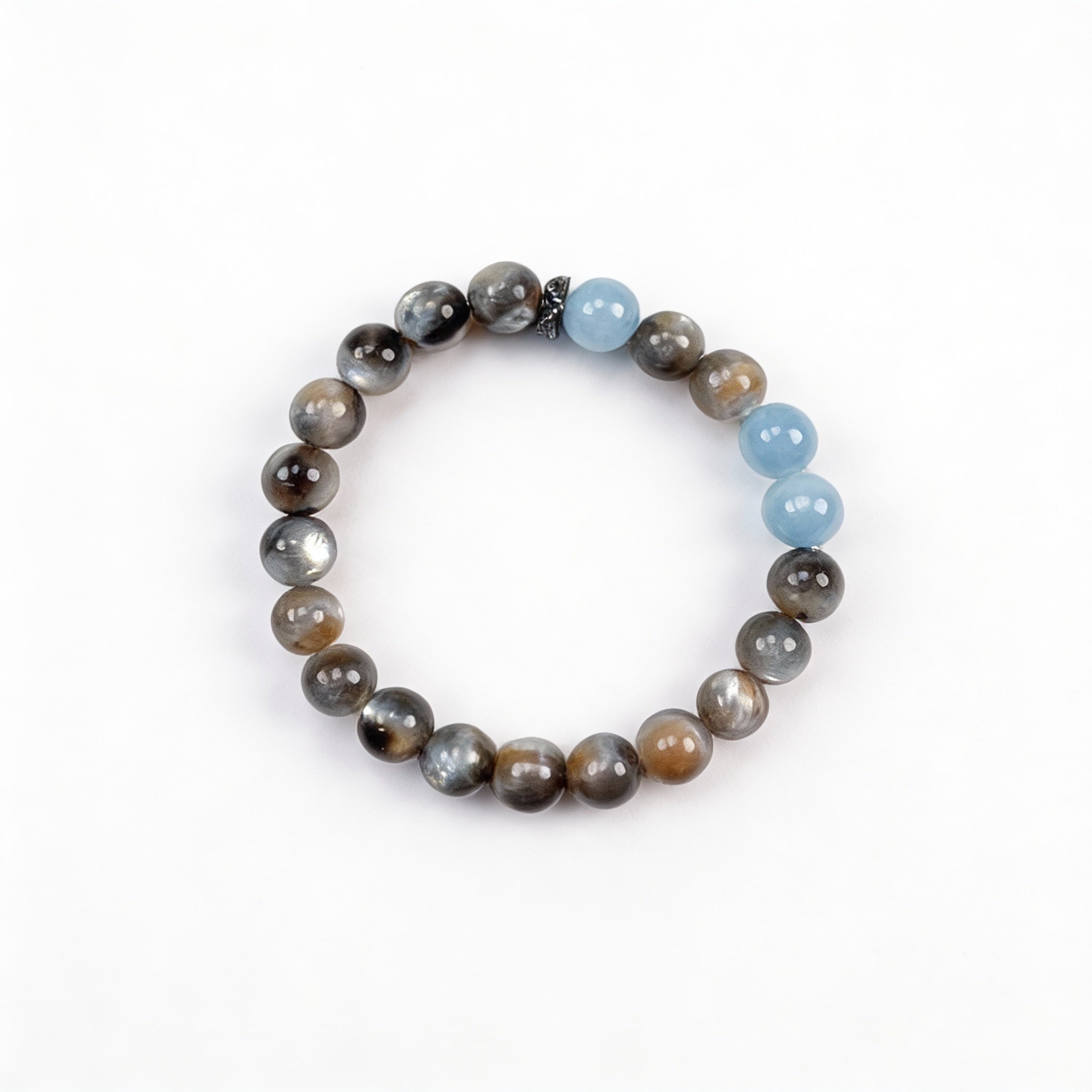 Labradorite Aquamarine Protection Bracelet