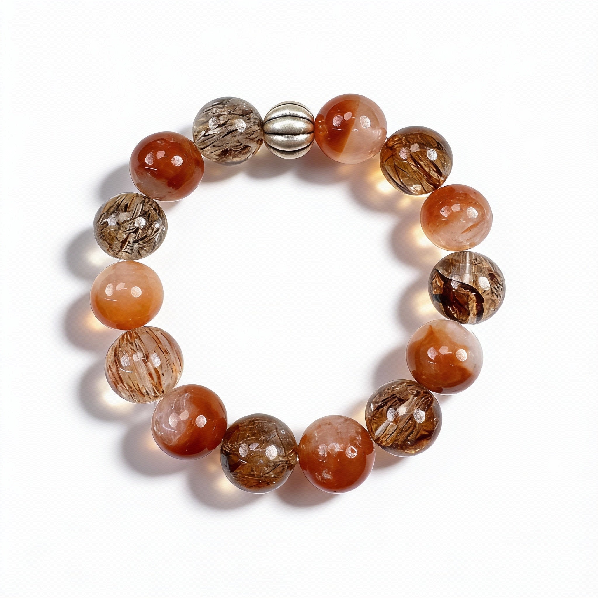 Red Rutilated Quartz Confidence Wealth Bracelet