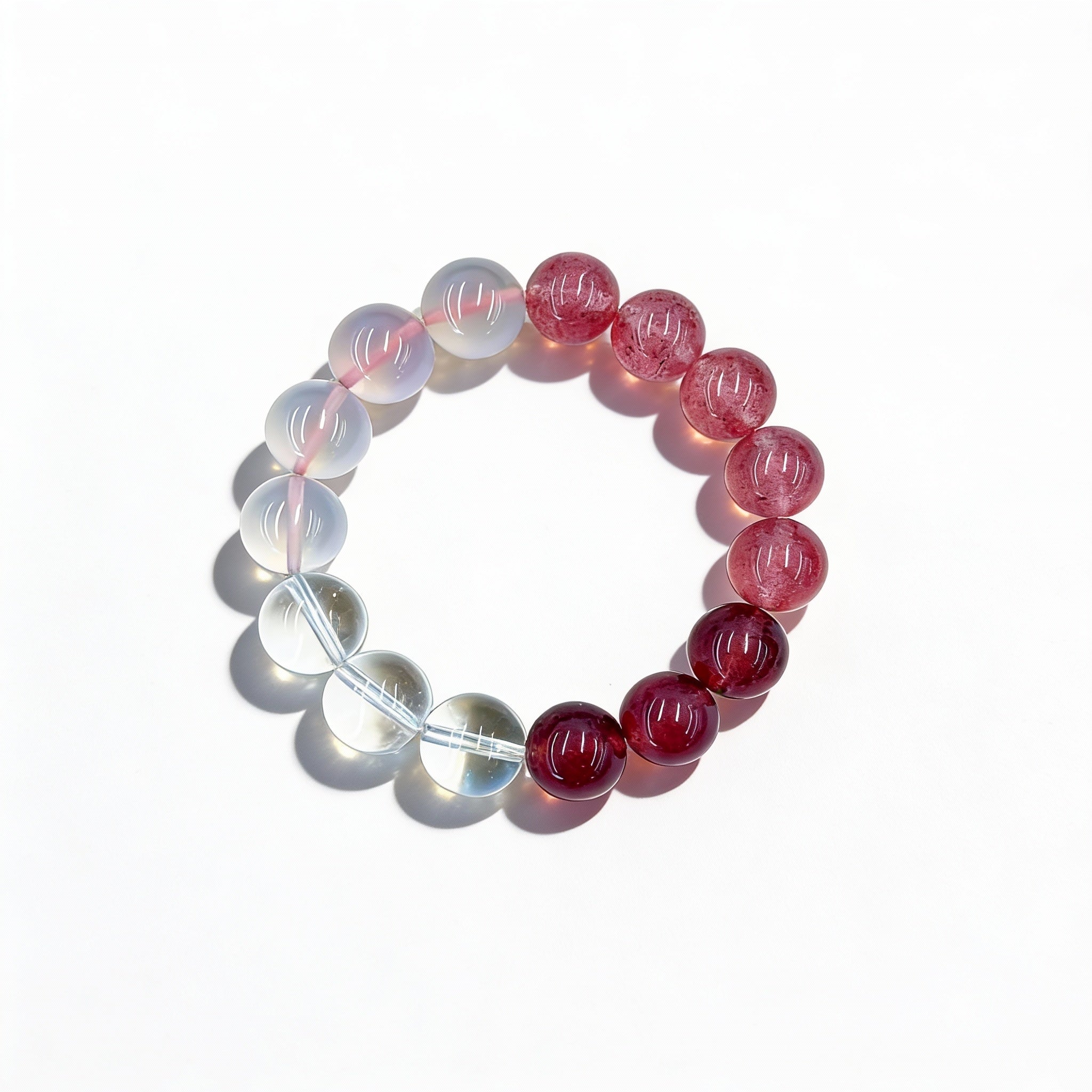 Strawberry Quartz Rose Quartz Harmony Bracelet