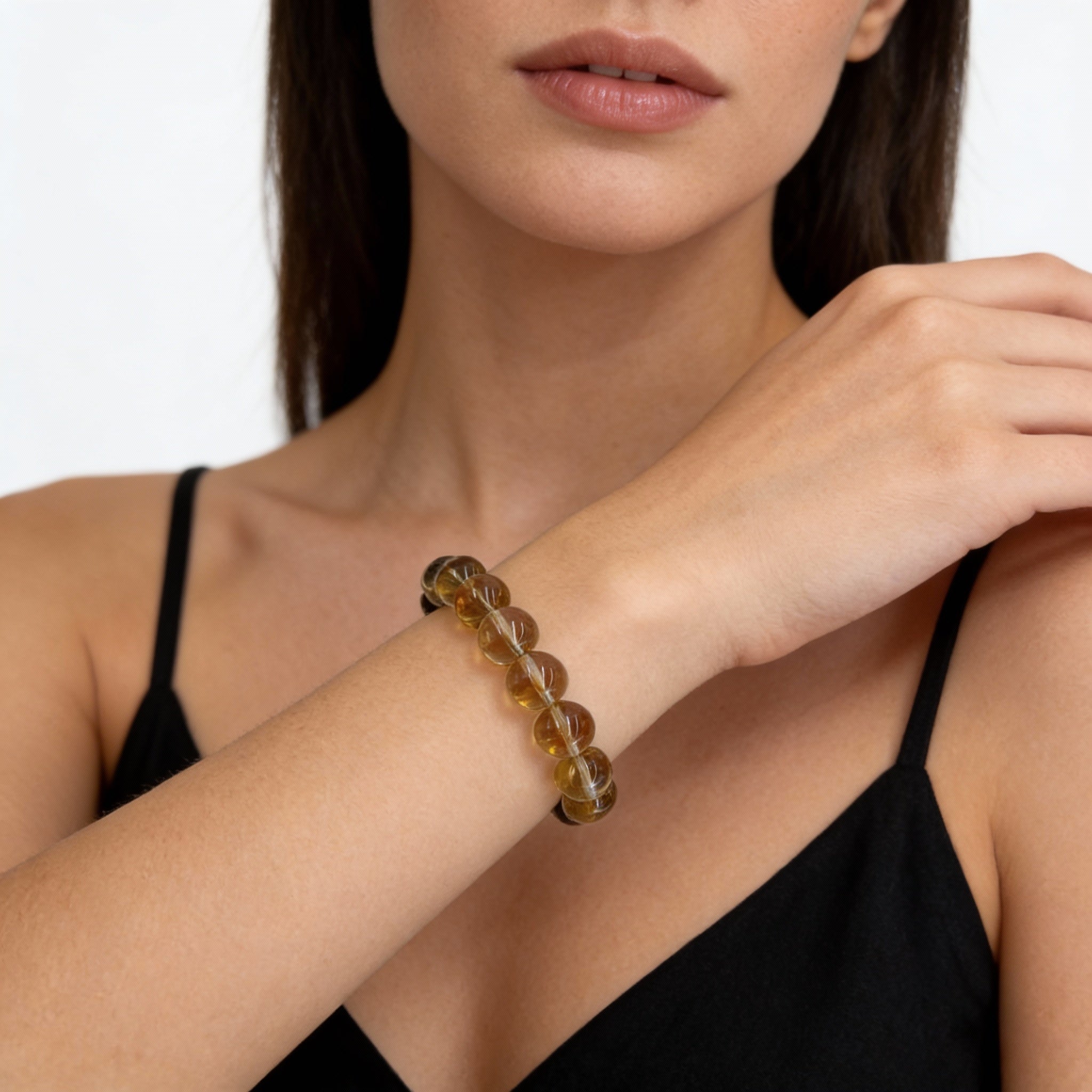 Tiger Eye Citrine Strength Wealth Confidence Bracelet