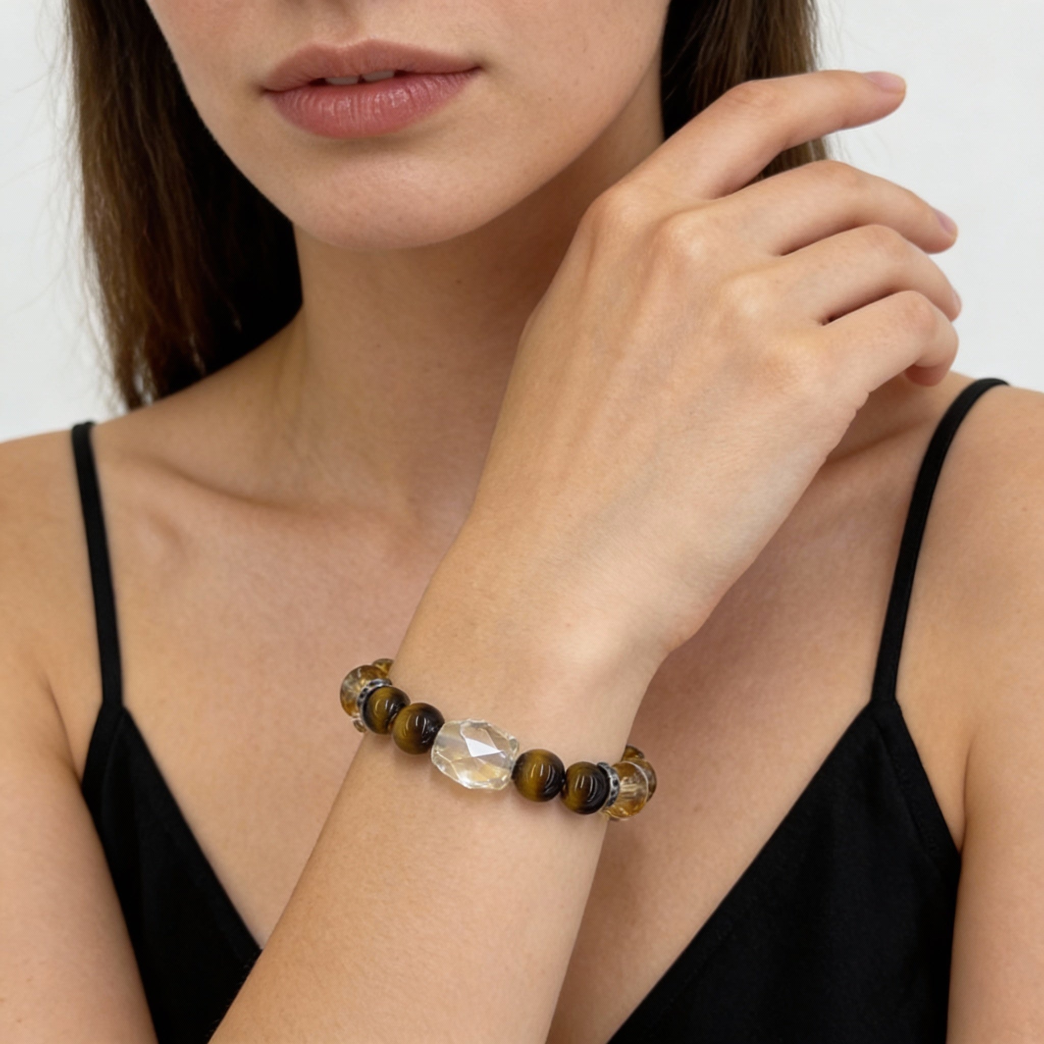 Citrine Tiger Eye Confidence Wealth Bracelet