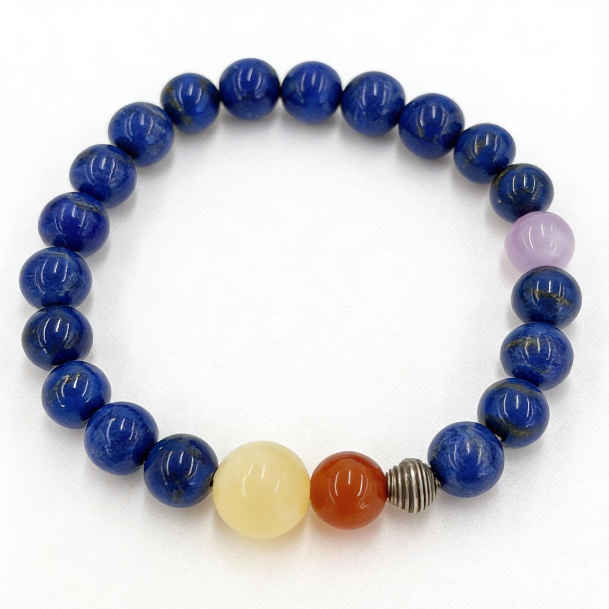 Lapis Lazuli Carnelian Moonstone Confidence Bracelet