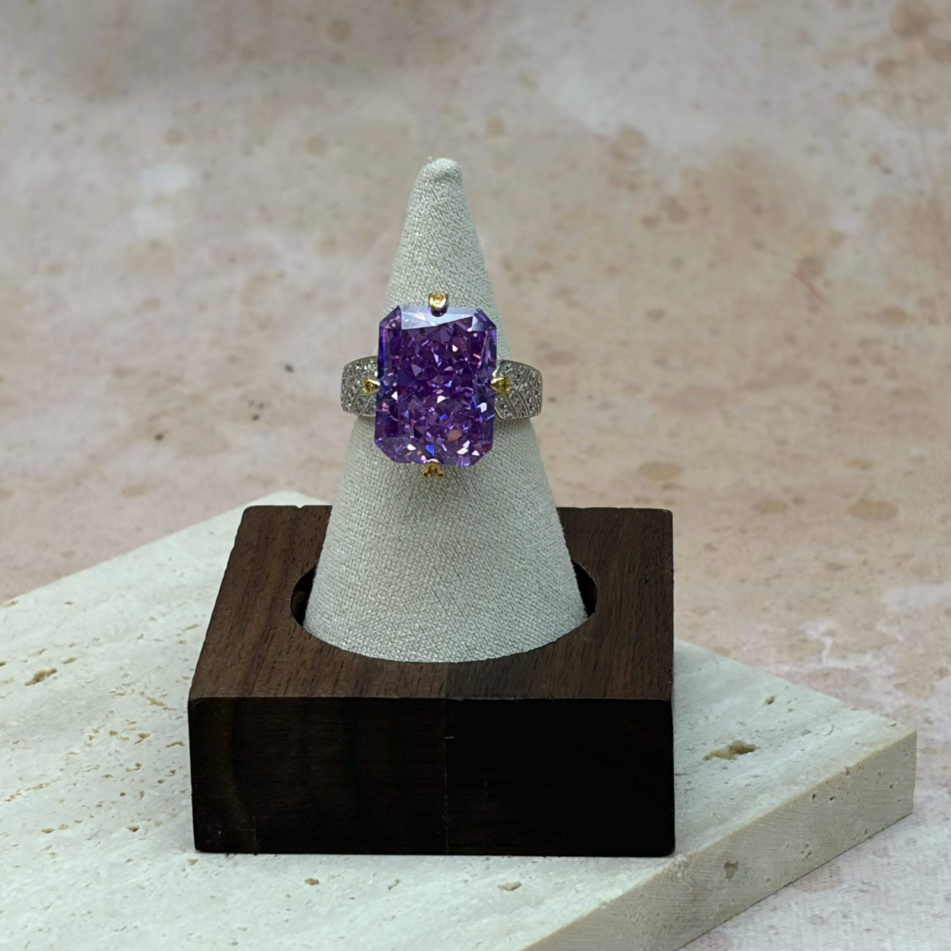 Amethyst Serenity Radiance Healing Ring