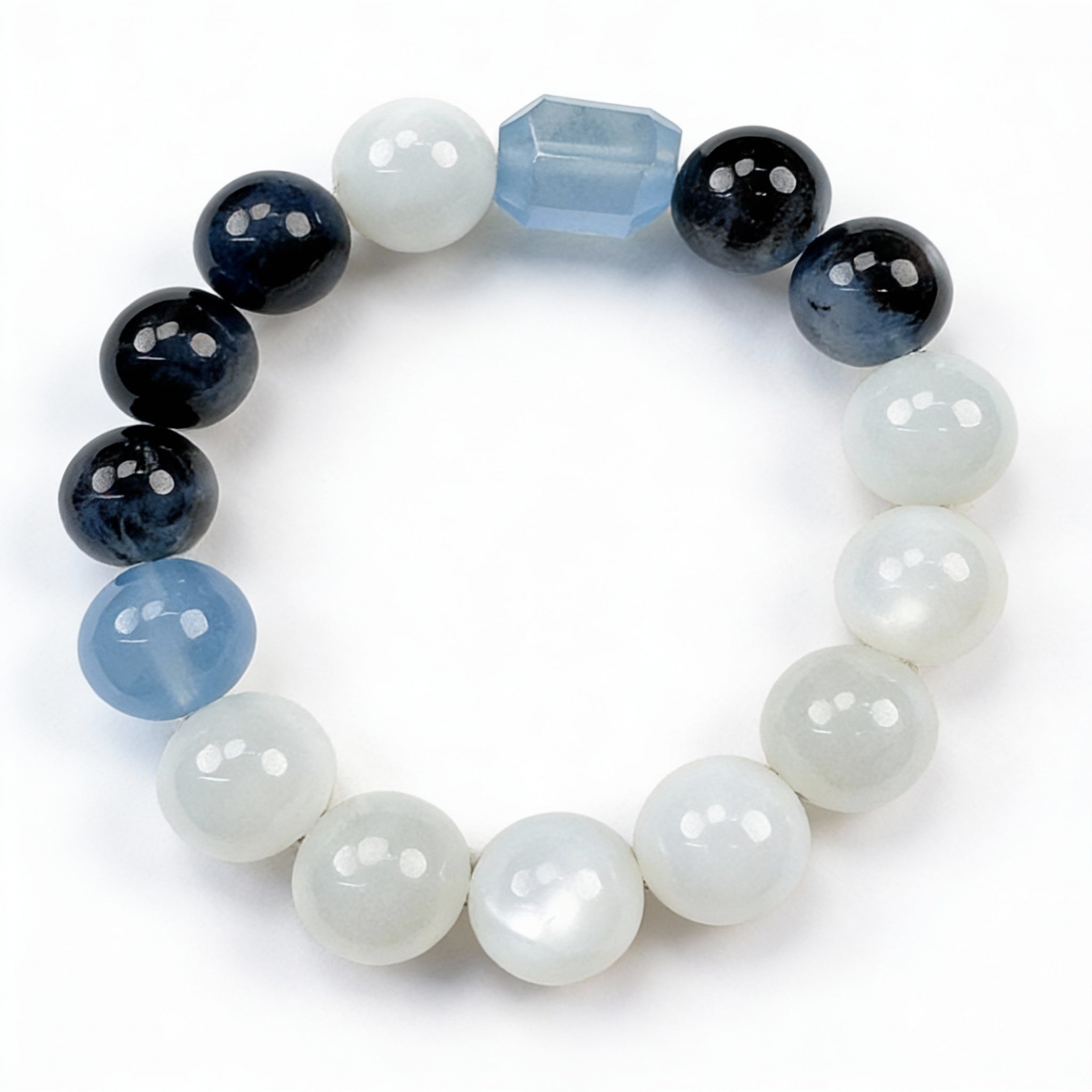 Moonstone Chalcedony Sodalite Serenity Bracelet