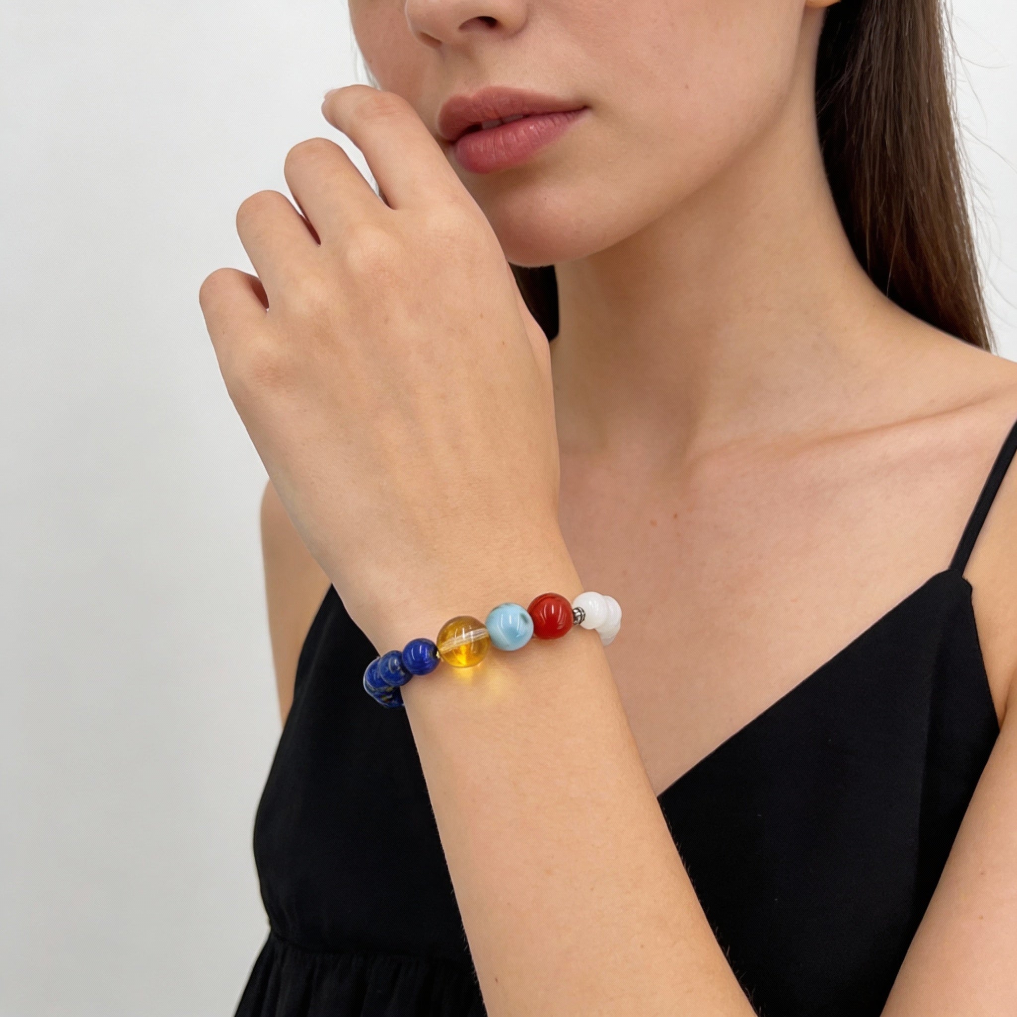 Lapis Lazuli Moonstone Communication Bracelet