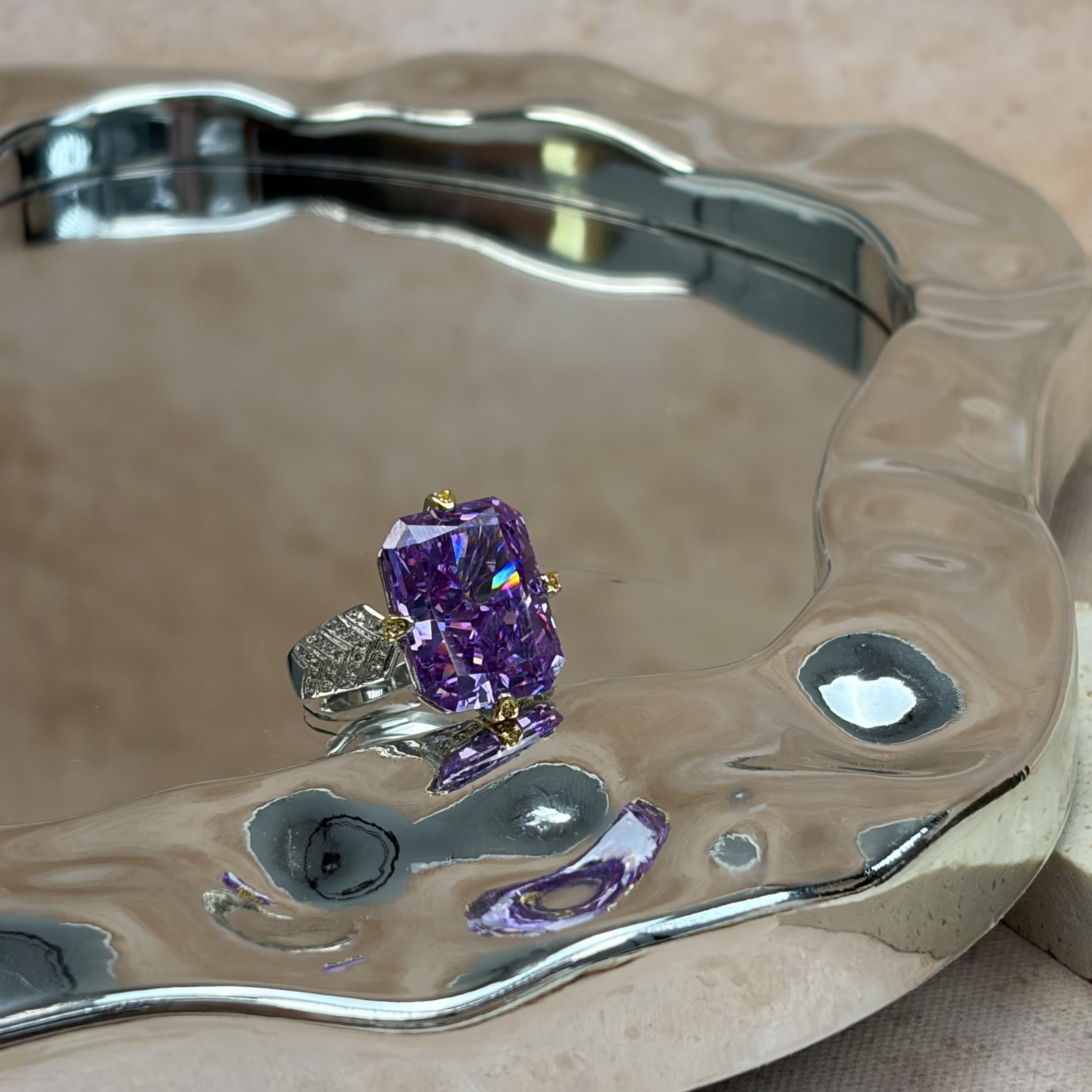 Amethyst Serenity Radiance Healing Ring