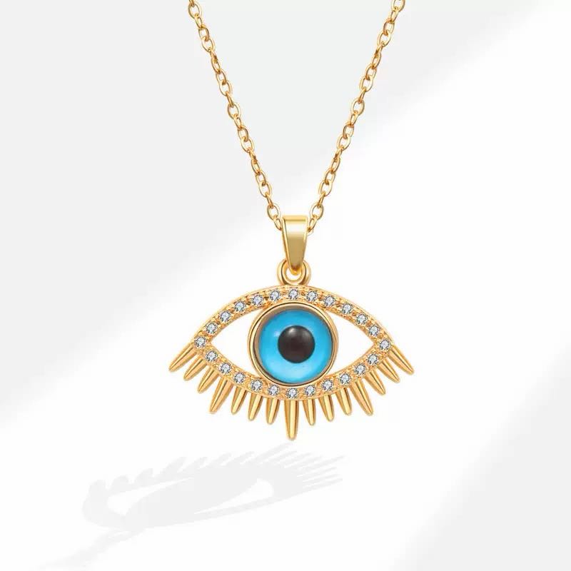 Evil Eye Protection Energy Crystal Necklace
