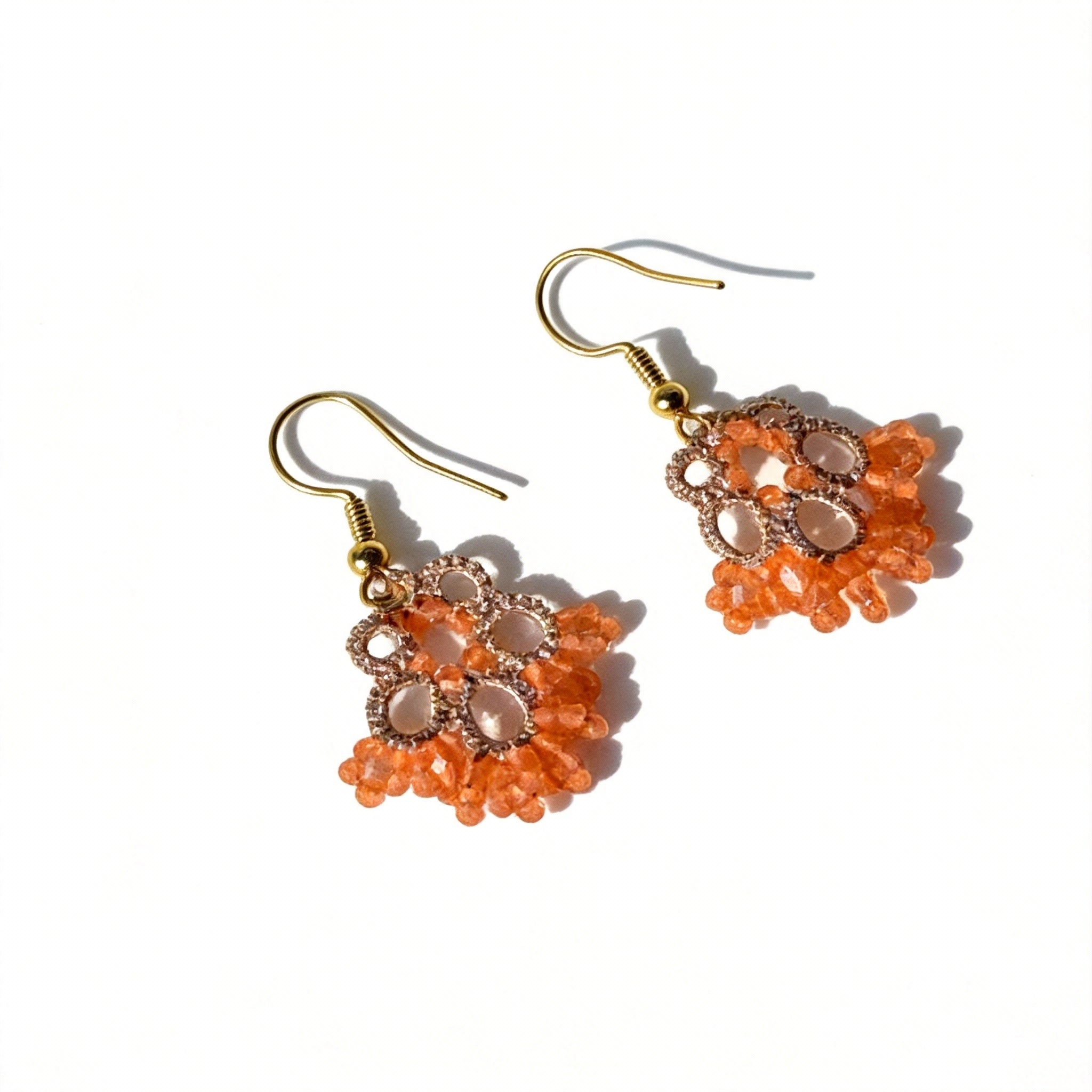 Handcrafted Weave Vintage Beaded Elegant Earrings