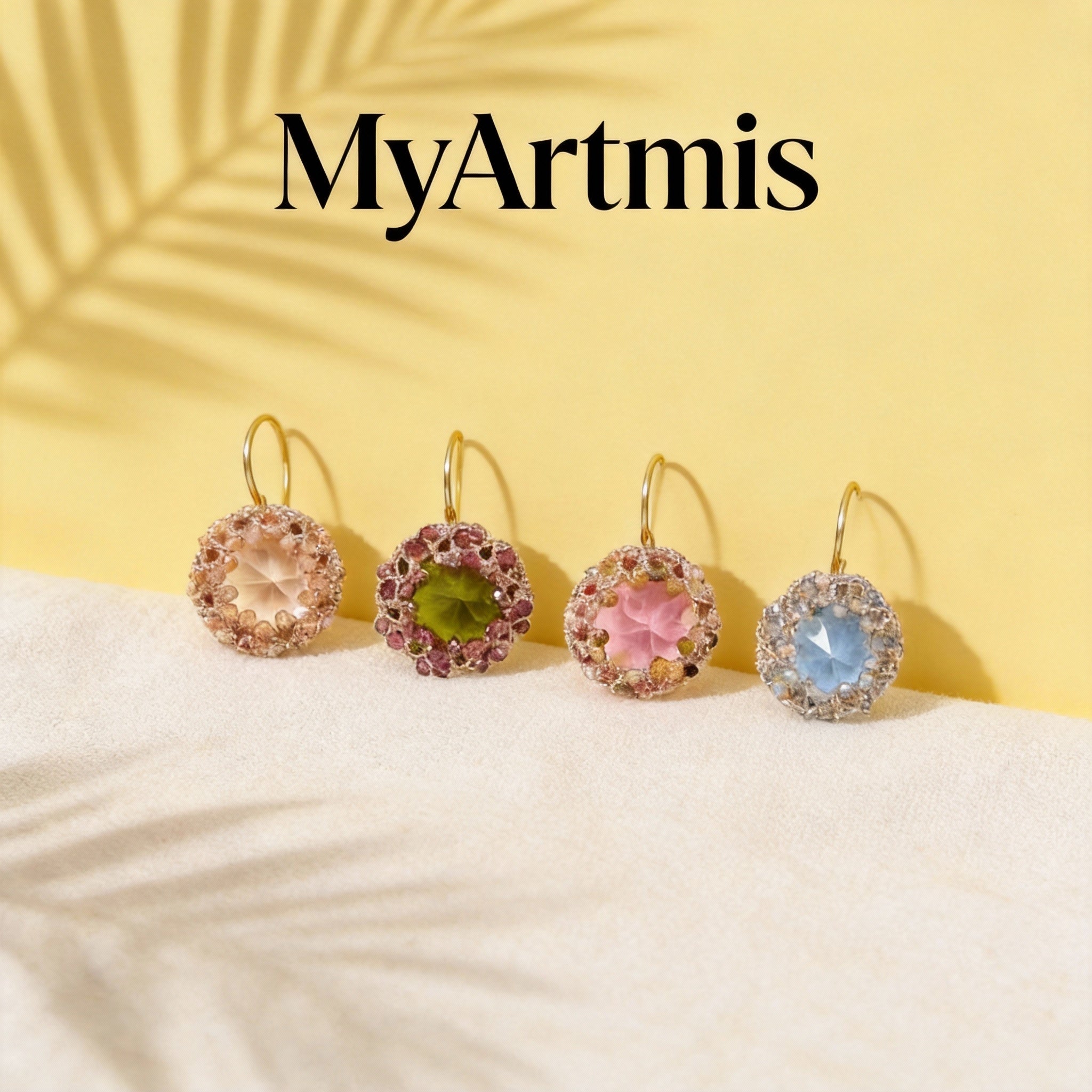 Handwoven Beaded Round Artisanal Drop Earrings