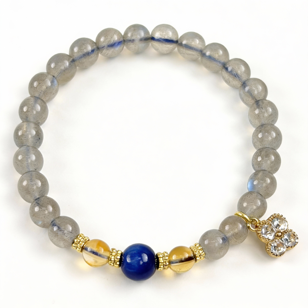 Moonstone Lapis Lazuli Citrine Balance Bracelet