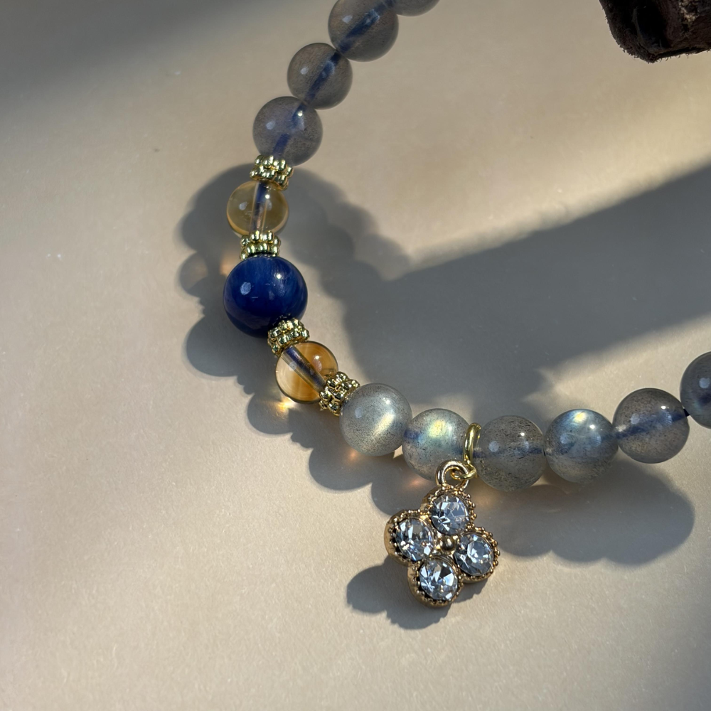 Moonstone Lapis Lazuli Citrine Balance Bracelet