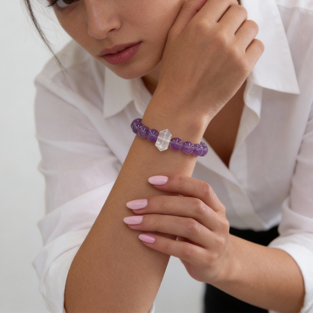 Amethyst Rose Quartz Harmony Bracelet