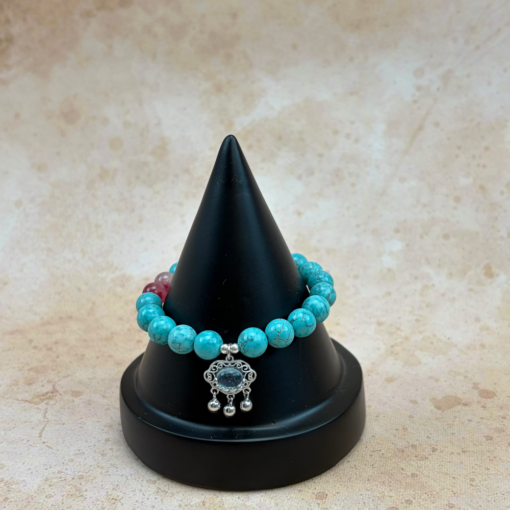 Turquoise Aquamarine Luck Communication Bracelet