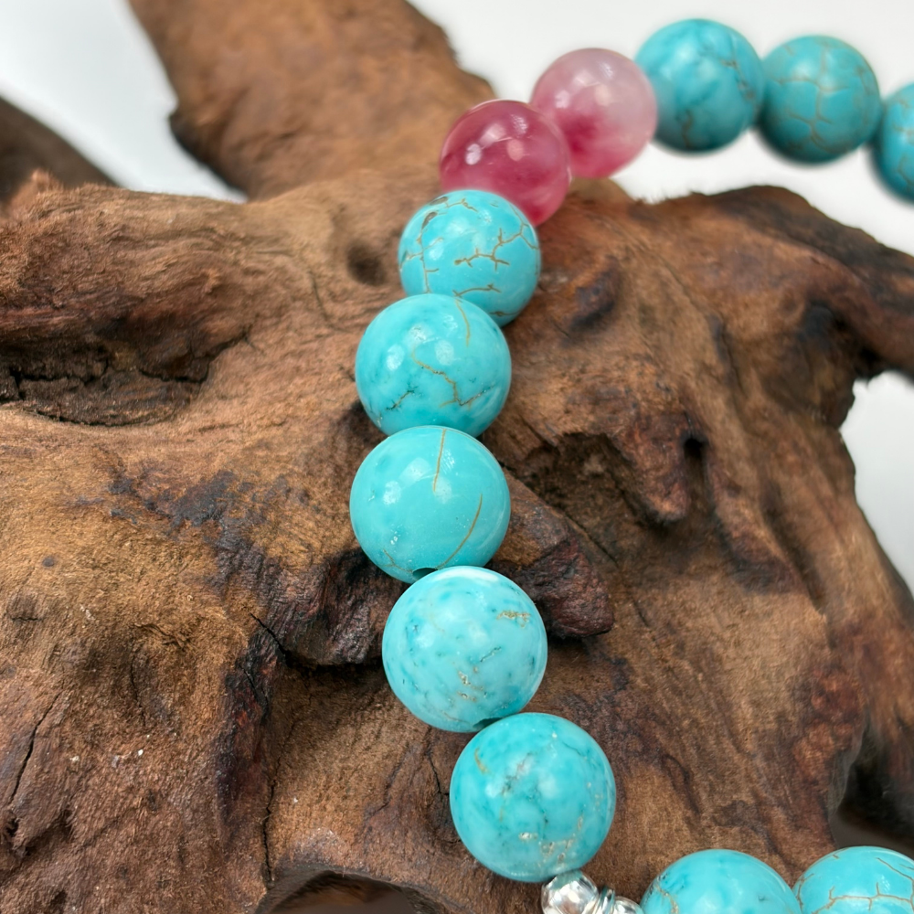 Turquoise Aquamarine Luck Communication Bracelet