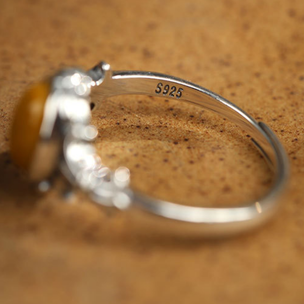 Hetian Jade Pietersite Harmony Protection Ring