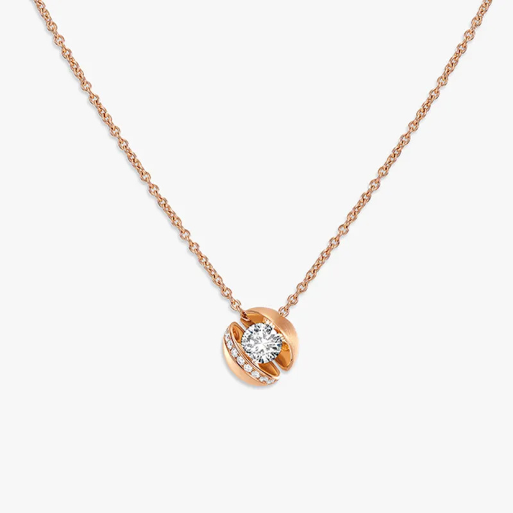 Floating Planet Lady Diamond Necklace
