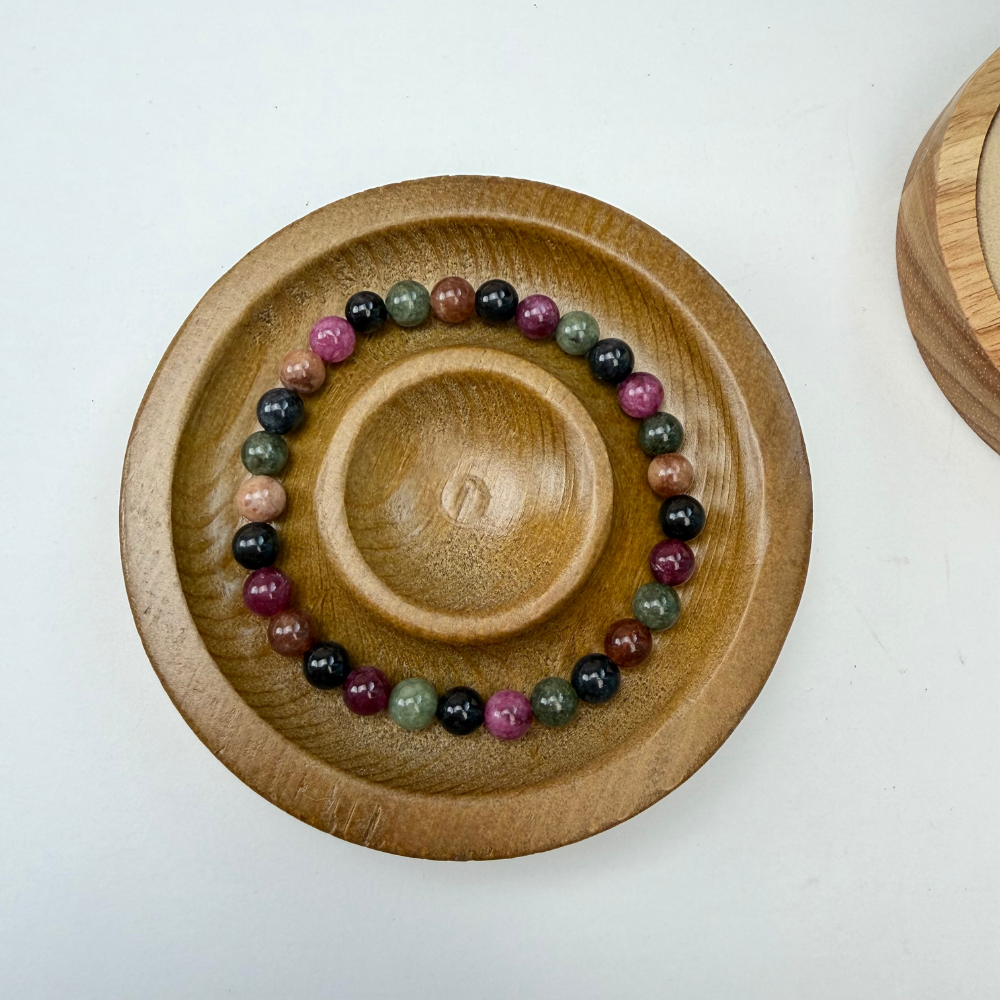 Multi-Color Tourmaline Healing Energy Protection Bracelet