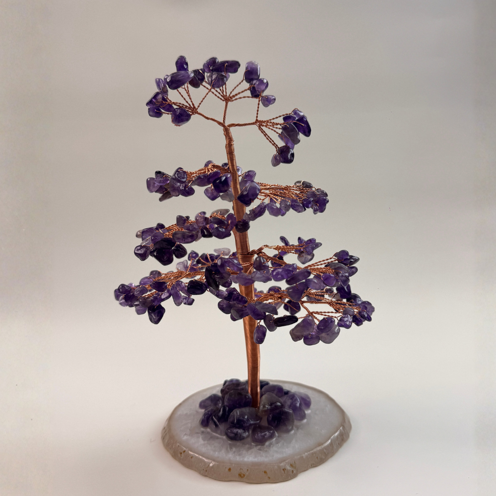 Amethyst Healing Protection Birthday Gift February Crystal Tree