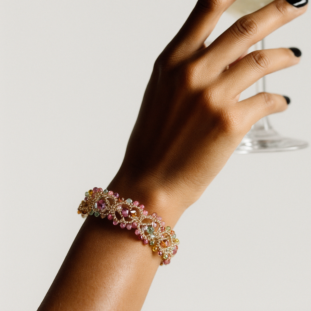 Handmade Multicolor Woven Beaded Bracelet