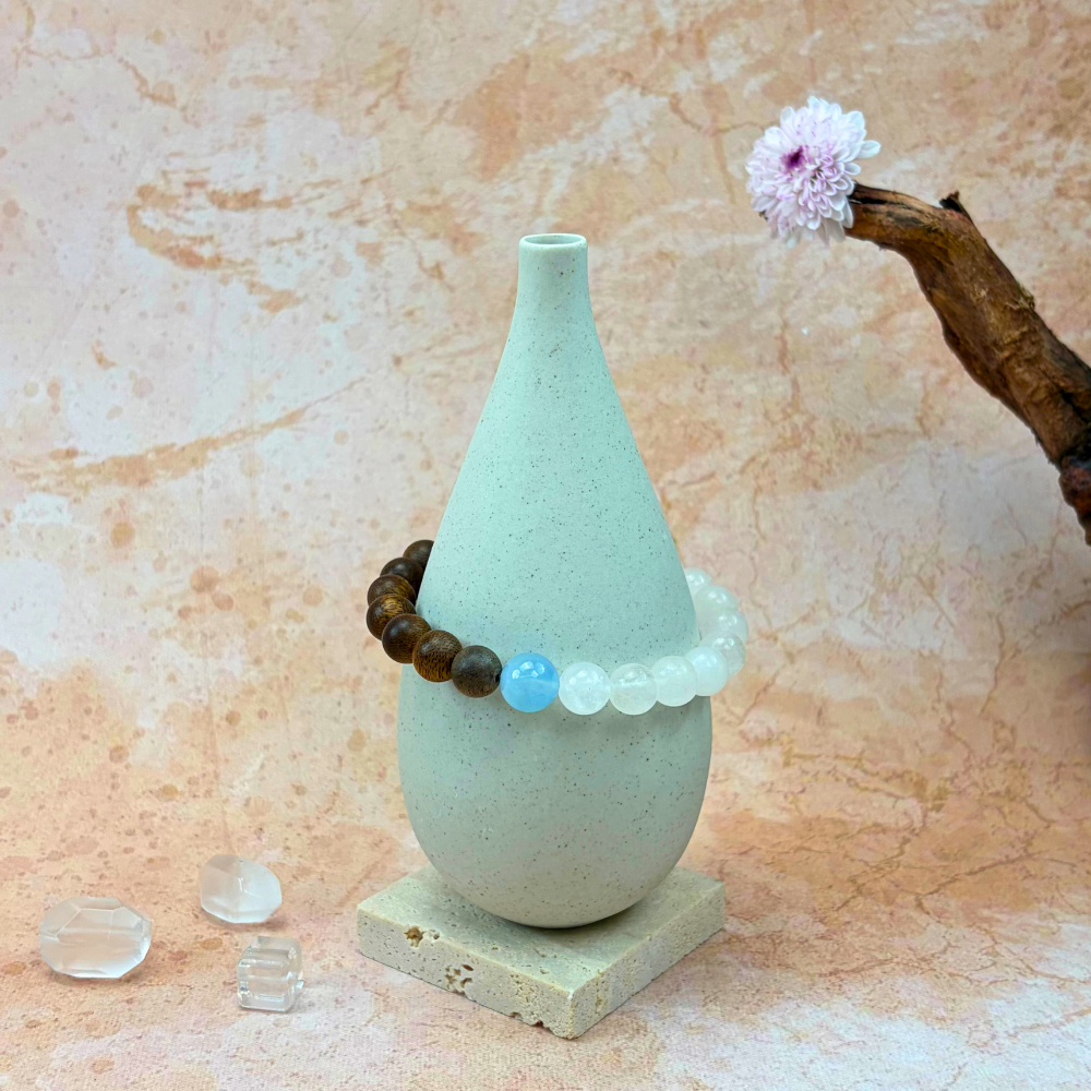 Moonstone Aquamarine Serenity Bracelet