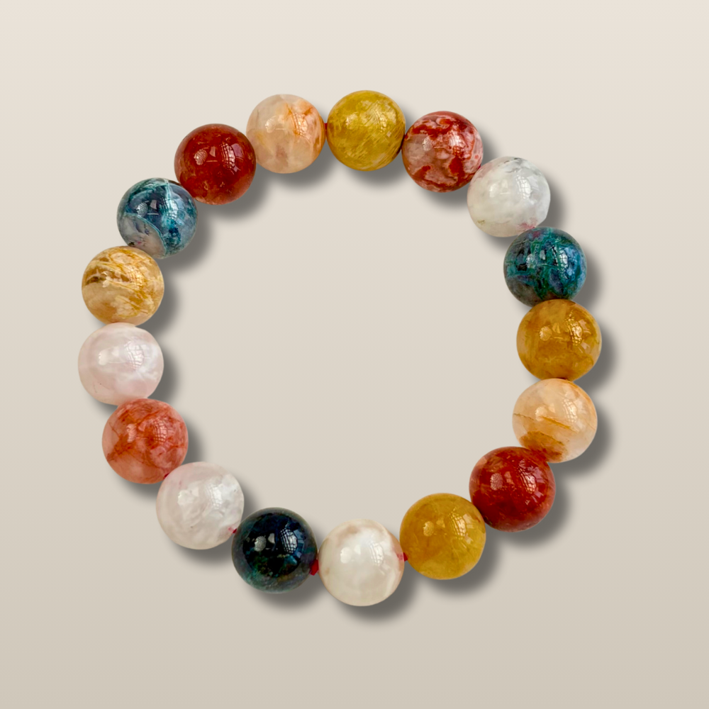 Multicolor Agate Protection Balance Bracelet