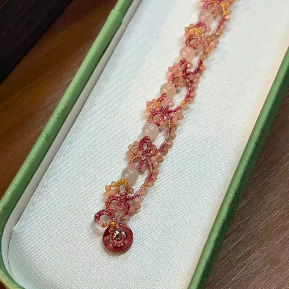 Handwoven Beads Threadwork Blossom Harmony Bracelet