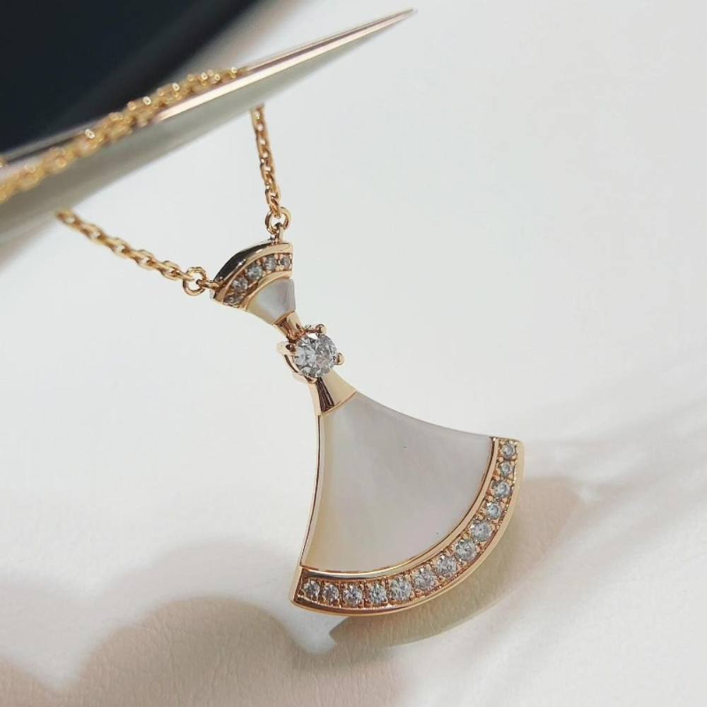 Crystal Ballerina Dress Necklace