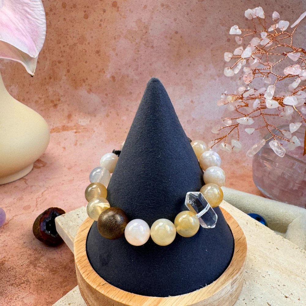 Citrine Clear Quartz Abundance Bracelet