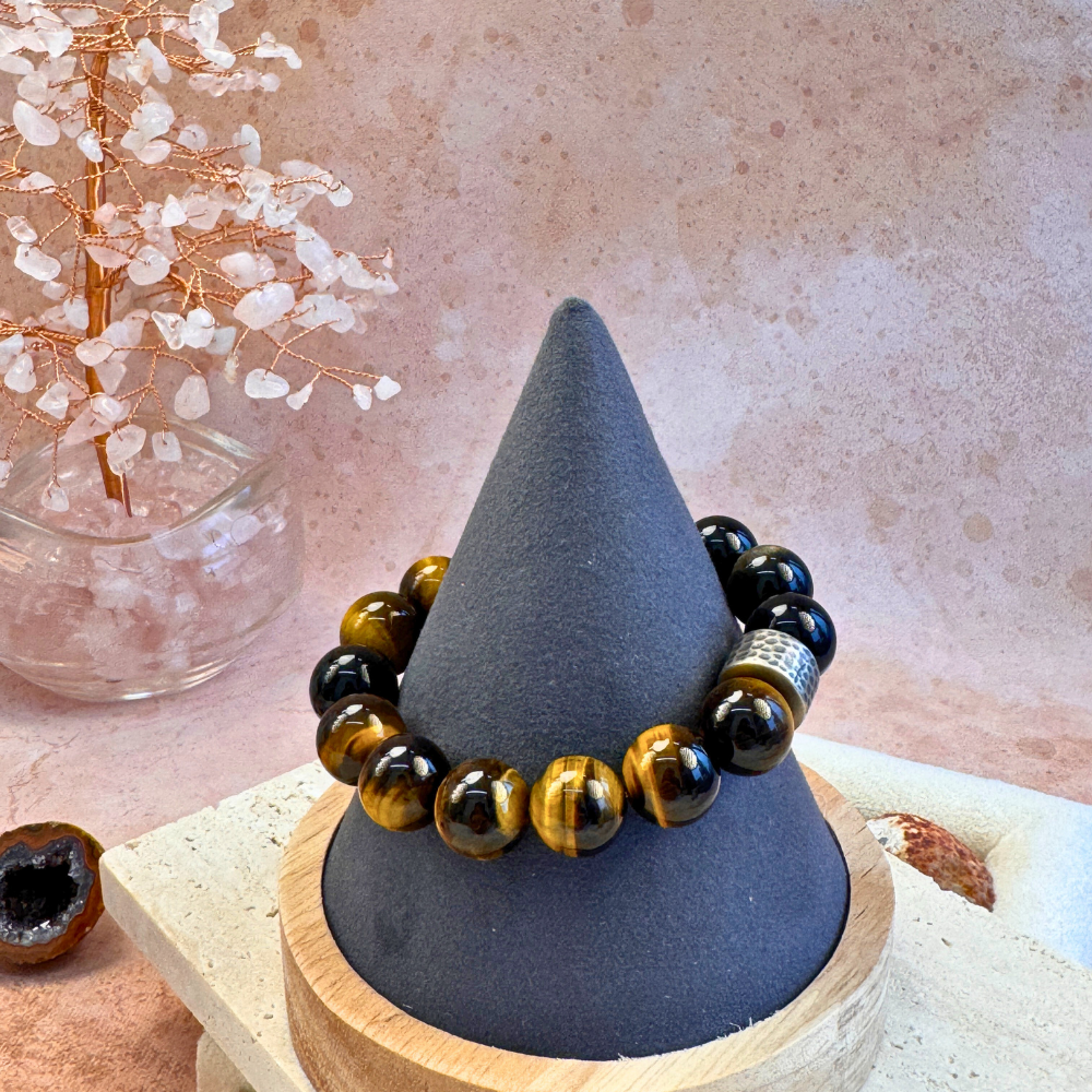Golden Obsidian Tiger’s Eye Protection Bracelet