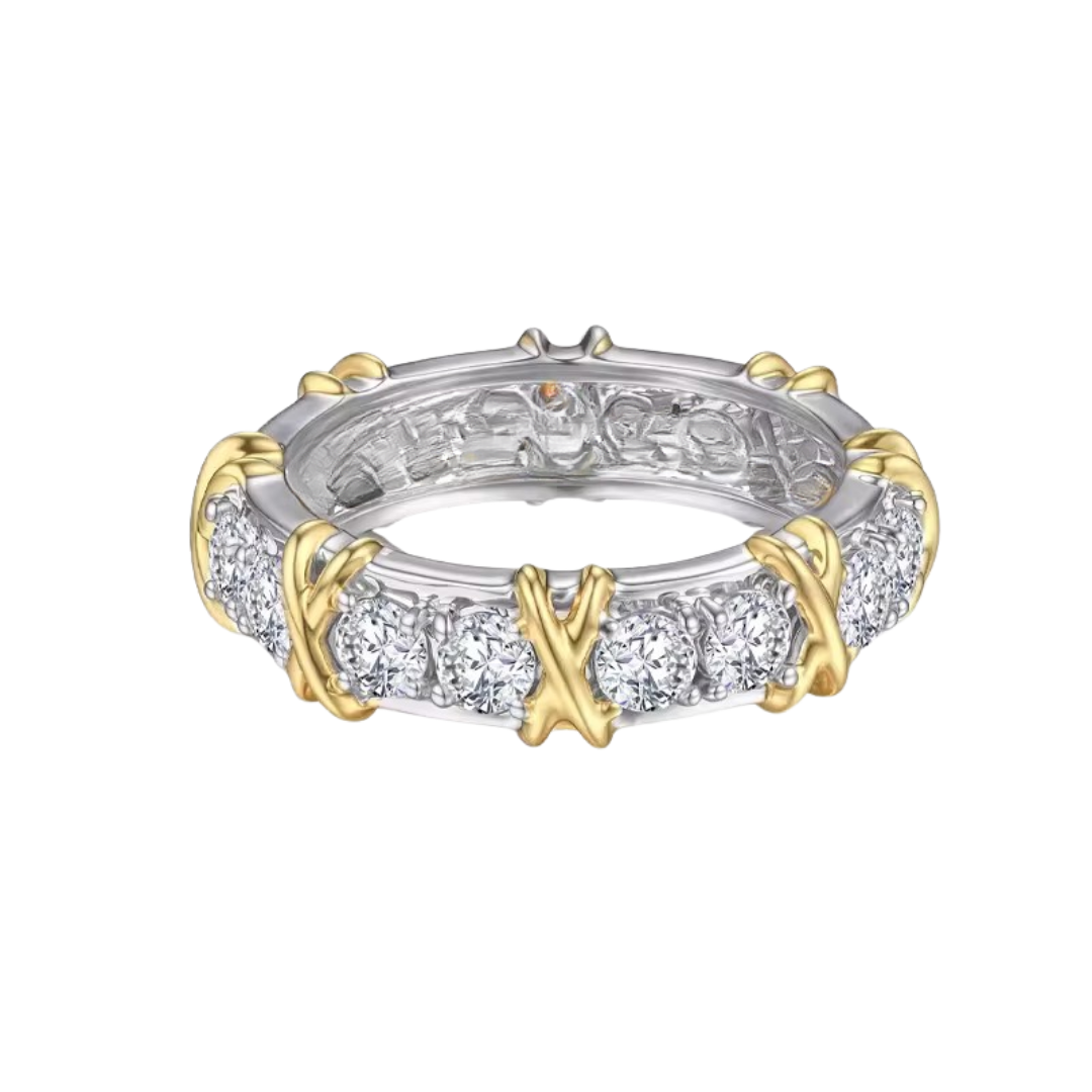 Lab Grown Diamond Two Tone Band Ring